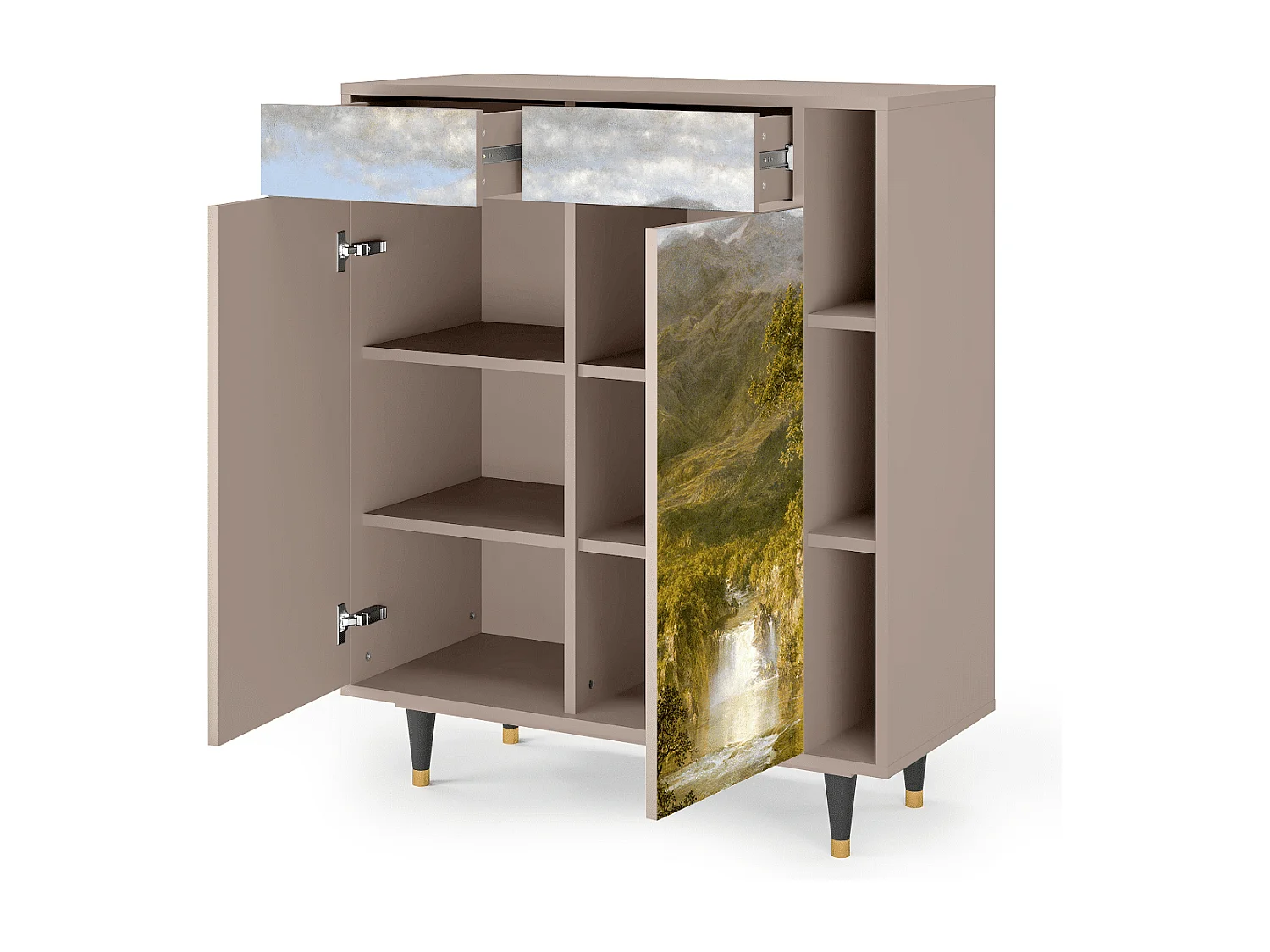 Sideboard - 96х110х41 cm - BS6 - The Heart of the Andes , Latte