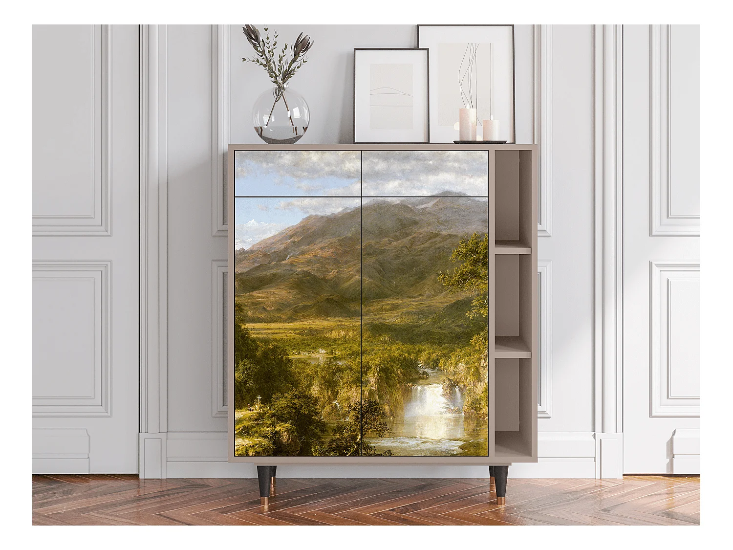 Kredens - 96х110х41 cm - BS6 - The Heart of the Andes , Latte