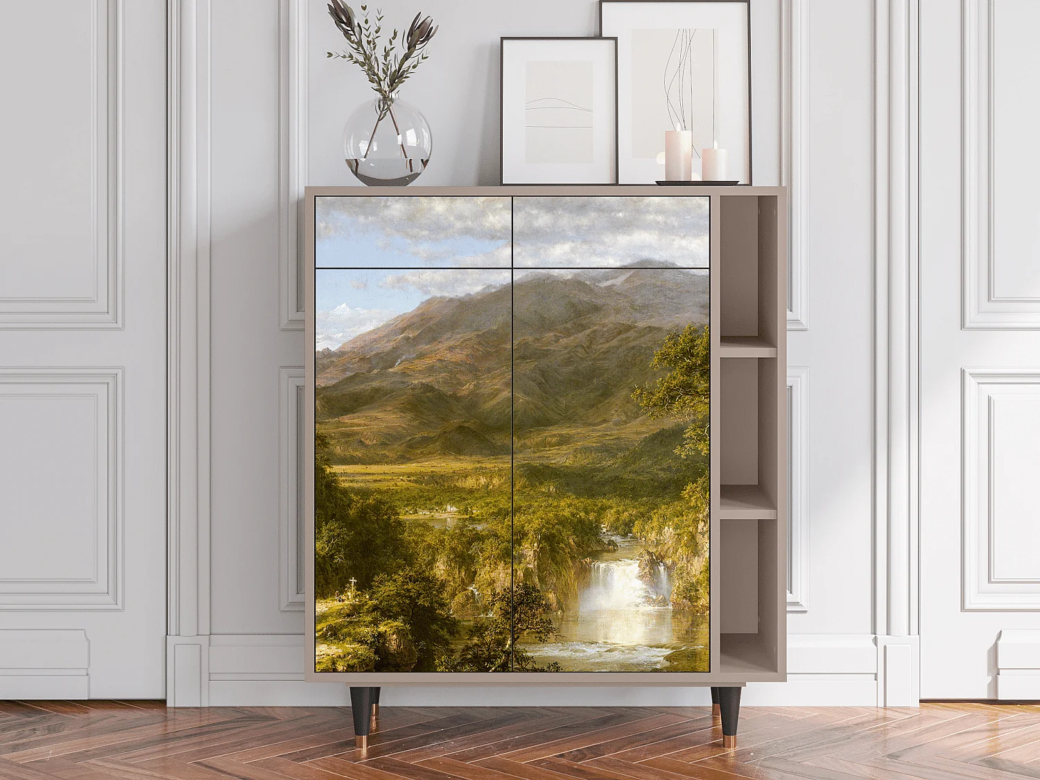 Kredens - 96х110х41 cm - BS6 - The Heart of the Andes , Latte