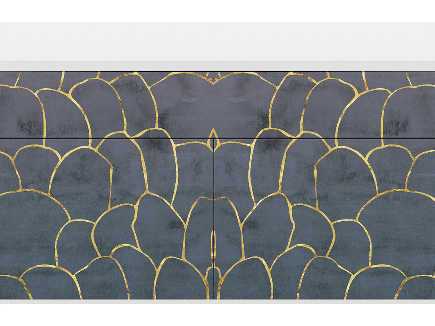 Credenza - 115x85x48 cm - BS4 - Blue Lagoon, Bianco