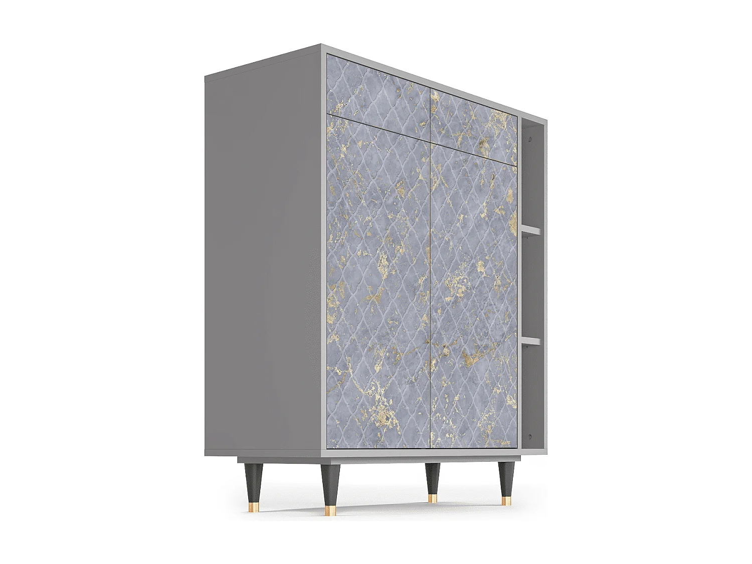 Aparador - 96х110х41 cm - BS6 - Golden Smoke, Cinza