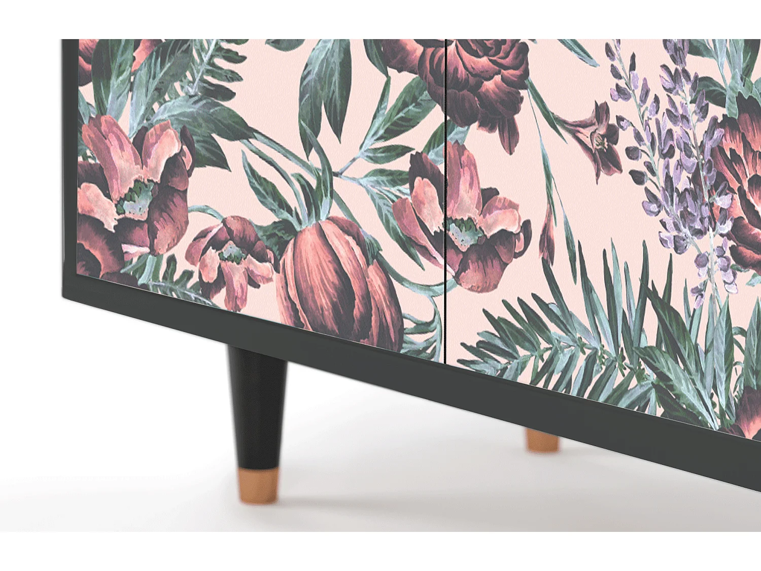 Aparador - 94x96x48 cm - BS3 - Peach Peonies, Antracite