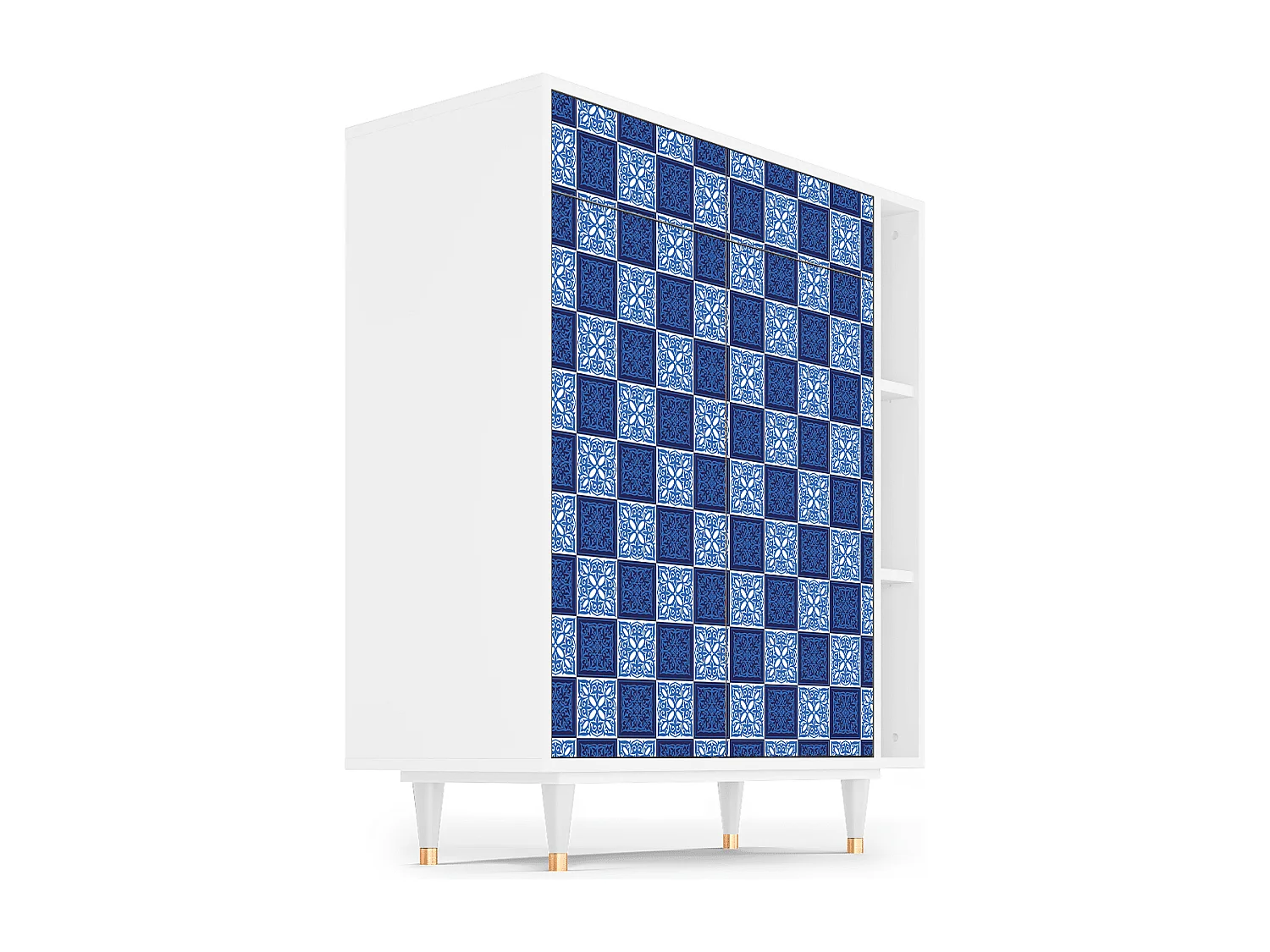 Kredens - 96х110х41 cm - BS6 - Light Path, Biały