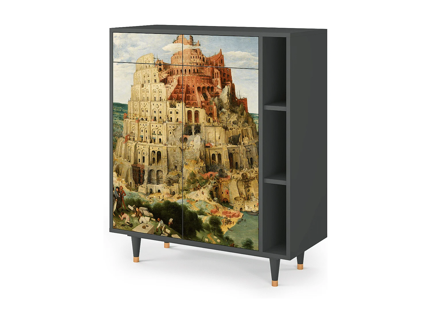 Dressoir - 96х110х41 cm - BS6 - Elder The Tower, Antraciet
