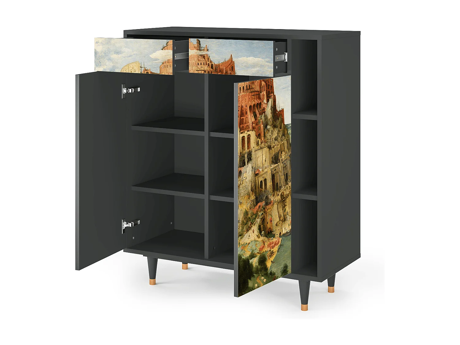 Credenza - 96х110х41 cm - BS6 - Elder The Tower, Antracite