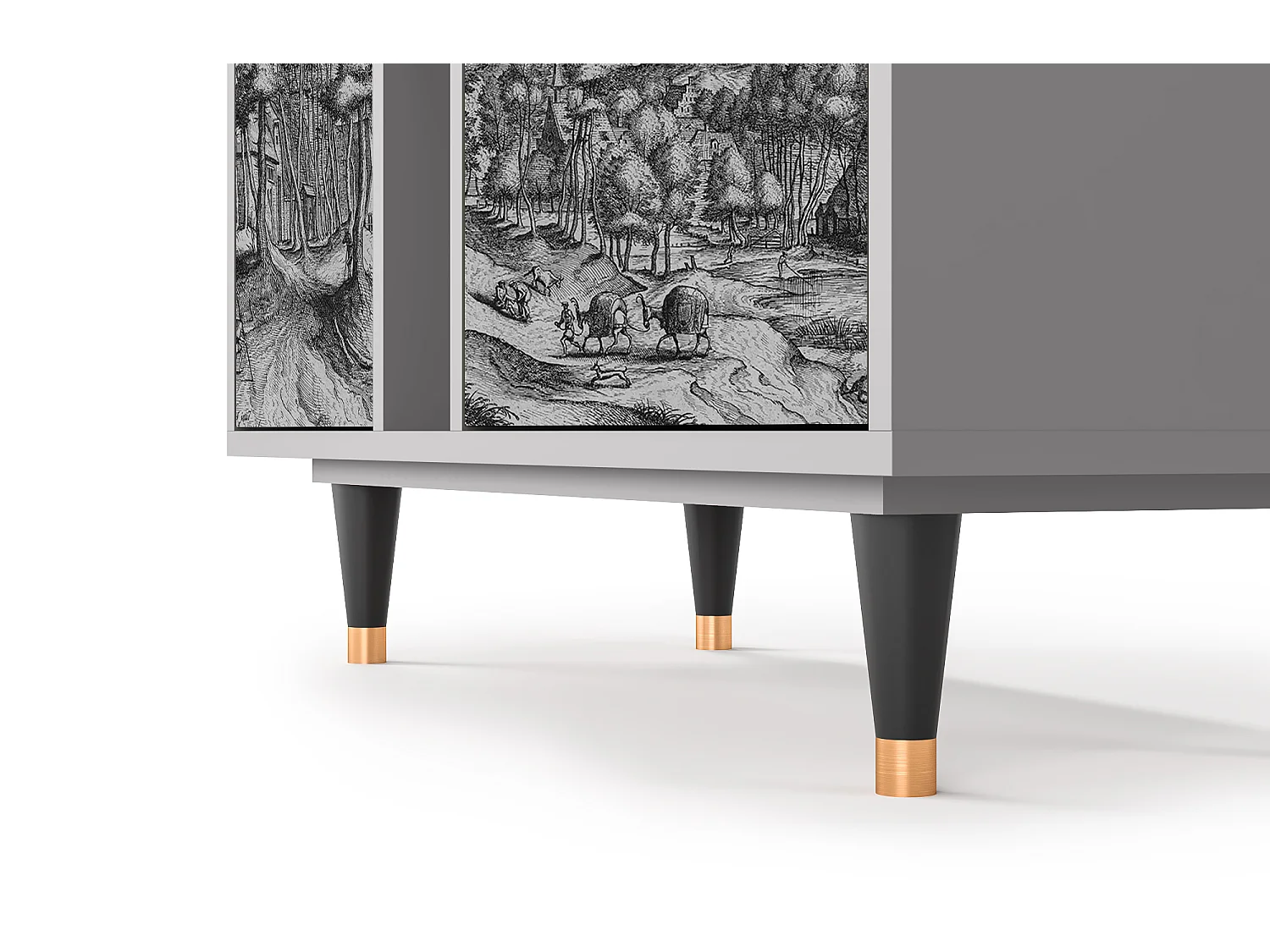 Buffet - 94х96х41 cm - BS5 - Rusticorum, Gris