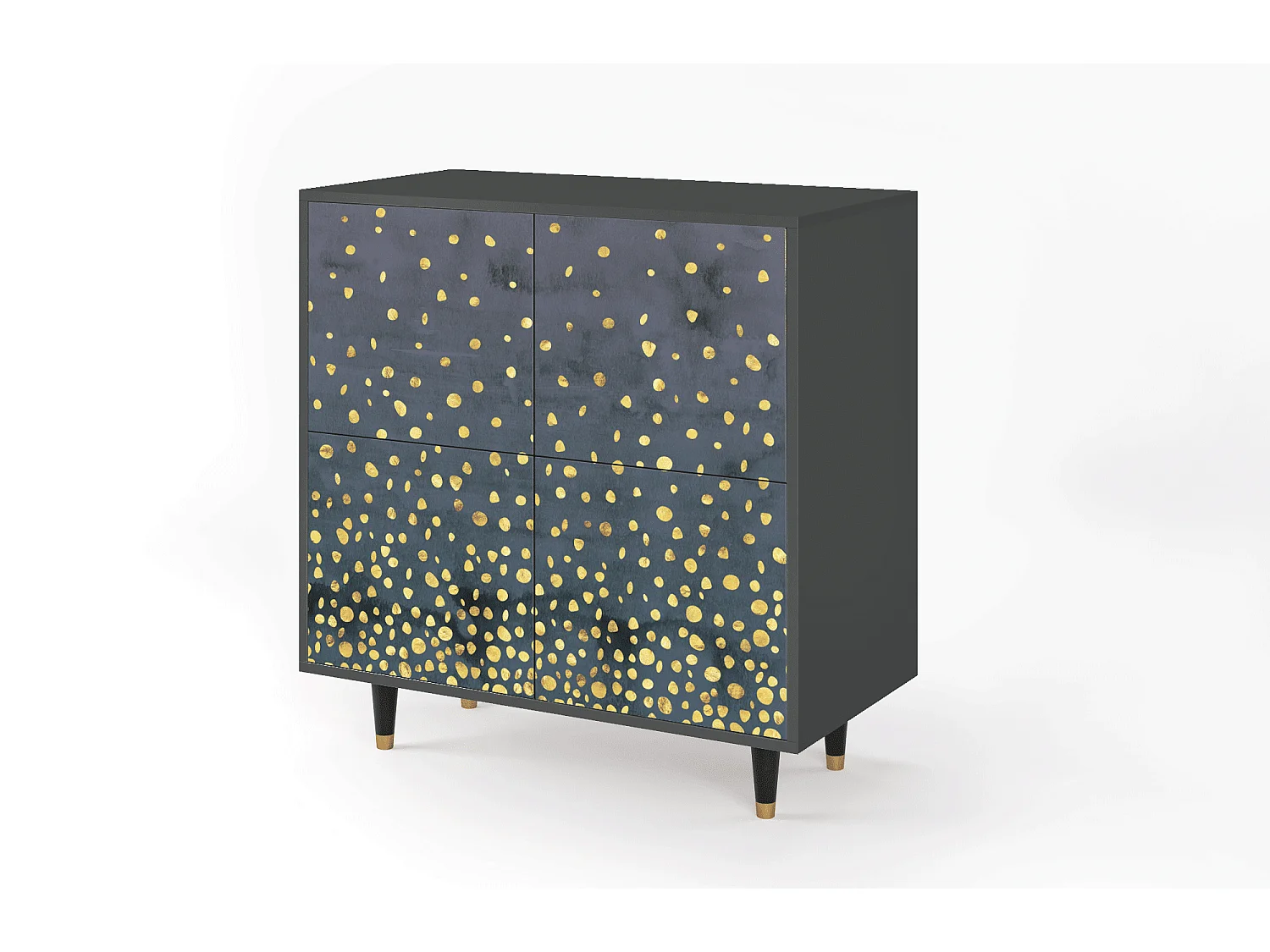 Dressoir - 94x96x48 cm - BS3 - Foggy Lights, Antraciet