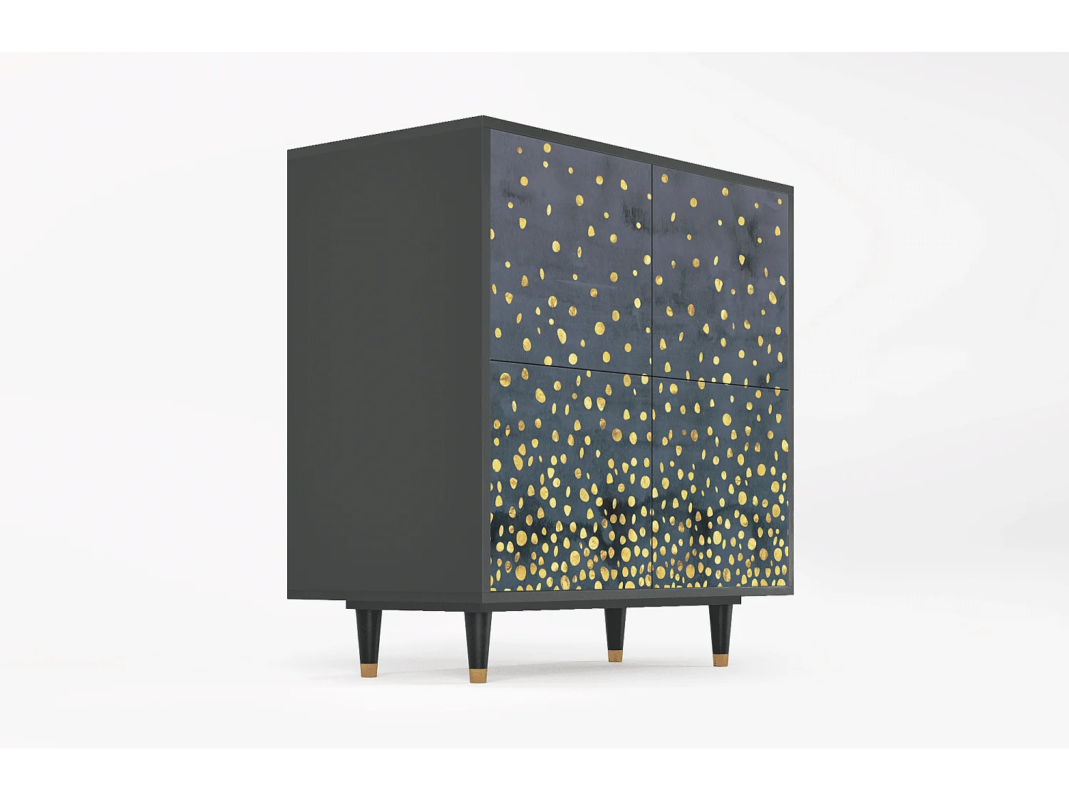 Dressoir - 94x96x48 cm - BS3 - Foggy Lights, Antraciet