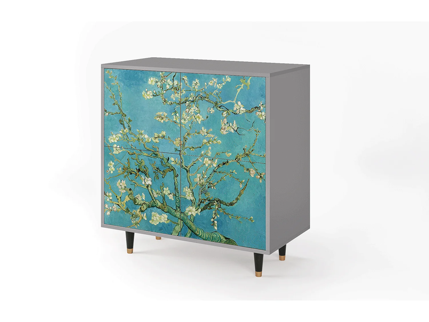 Dressoir - 94x96x48 cm - BS3 - Almond Blossom, Grijs
