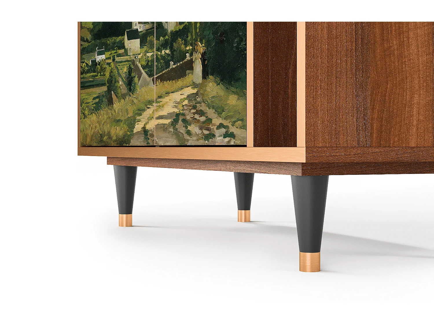 Kredens - 96х110х41 cm - BS6 - Jalais Hill by Pissarro, Orzech