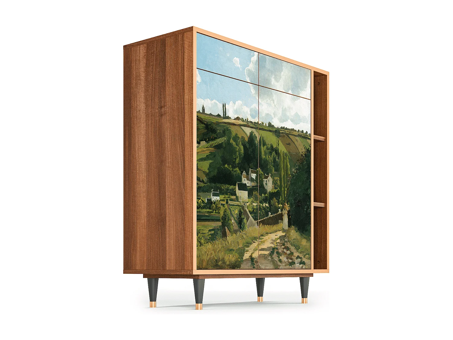 Dressoir - 96х110х41 cm - BS6 - Jalais Hill by Pissarro, Walnoot