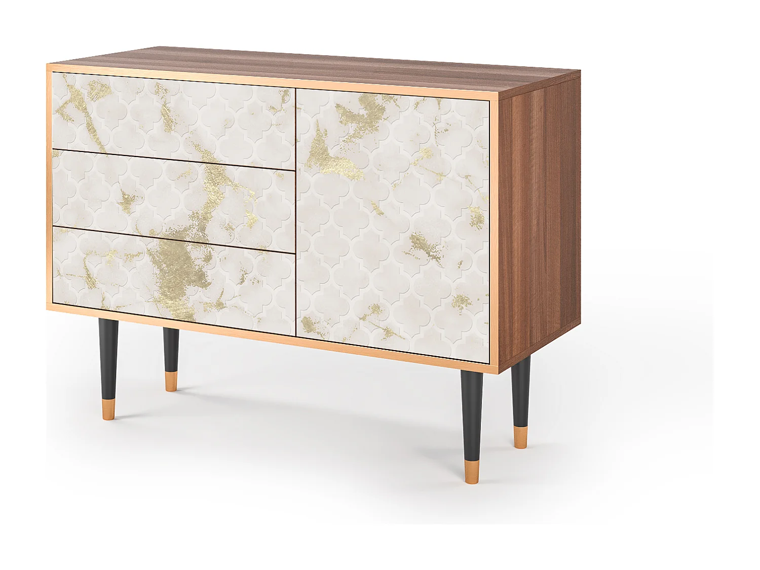 Credenza - 115х84х41 cm - S3 - Sahara desert, Noce
