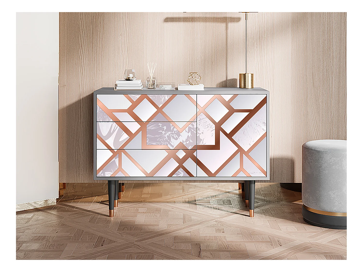 Buffet - 115х84х41 cm - S3 - Pastel Fairytale, Gris