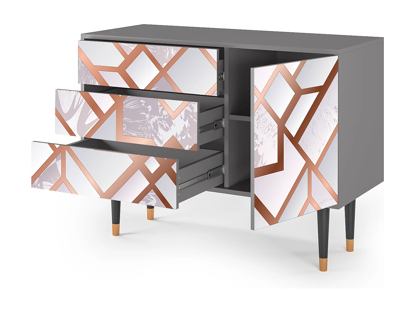 Buffet - 115х84х41 cm - S3 - Pastel Fairytale, Gris