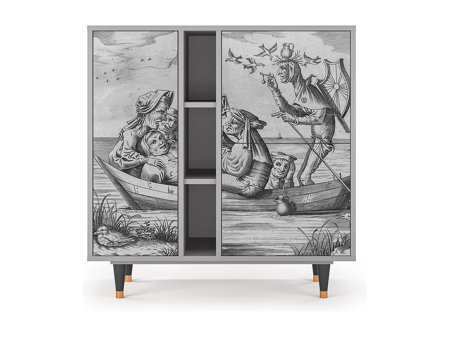 Buffet - 94х96х41 cm - BS5 - Blau Schuyte, Gris