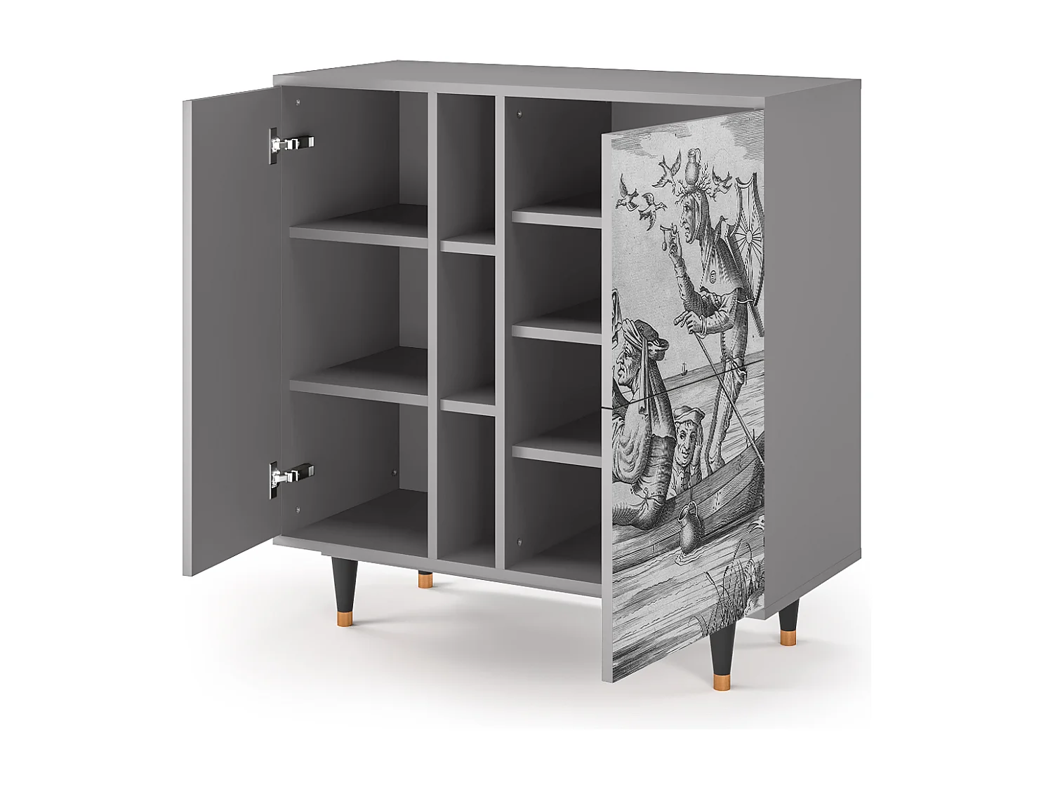 Buffet - 94х96х41 cm - BS5 - Blau Schuyte, Gris