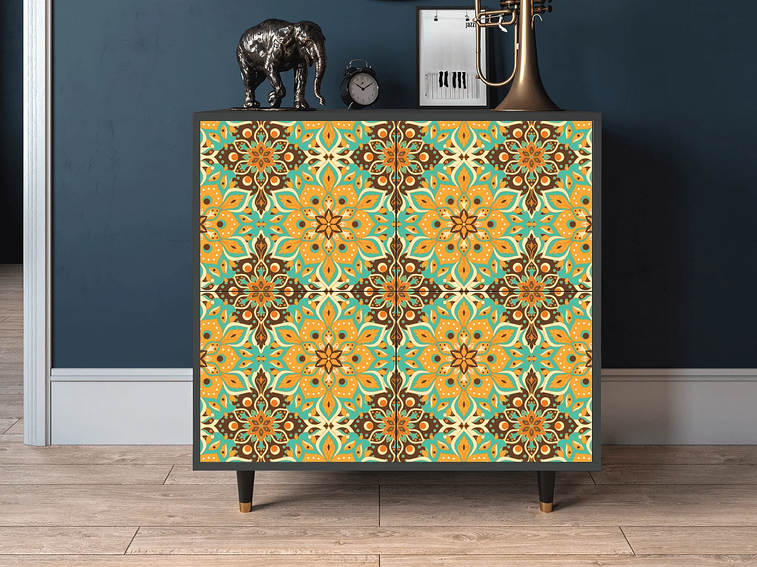 Buffet - 94x96x48 cm - BS3 - Indian Spices, Anthracite