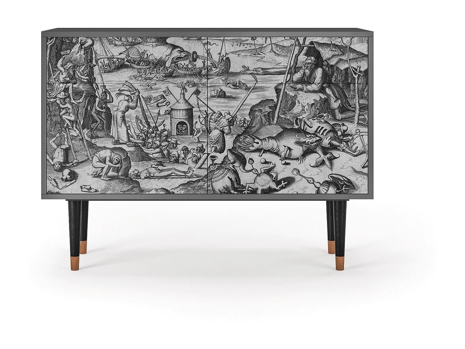 Kredens - 115x85x48 cm - BS4 - The Temptation, Antracyt