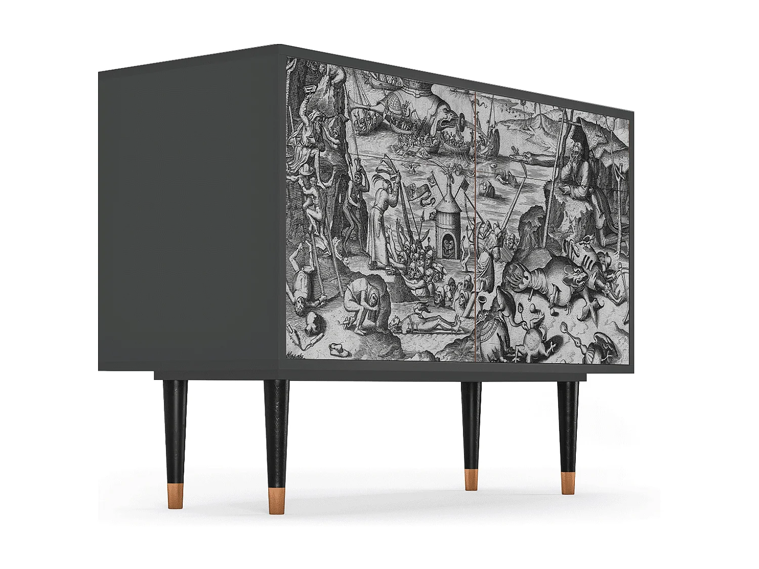 Kredens - 115x85x48 cm - BS4 - The Temptation, Antracyt