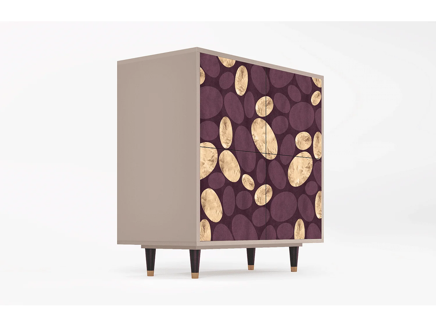 Dressoir - 94x96x48 cm - BS3 - Fine Wine, Latte