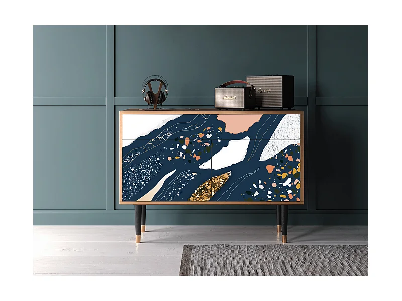 Kredens - 115x85x48 cm - BS4 - Nude Iceberg, Orzech