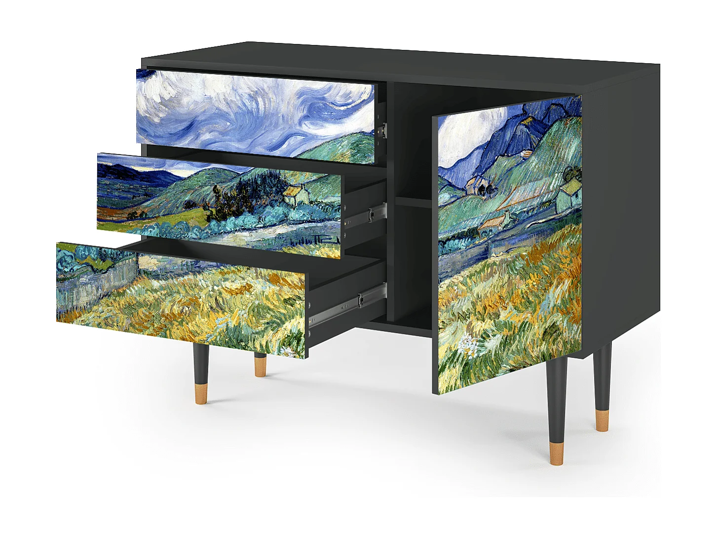 Credenza - 115х84х41 cm - S3 - Landscape, Antracite
