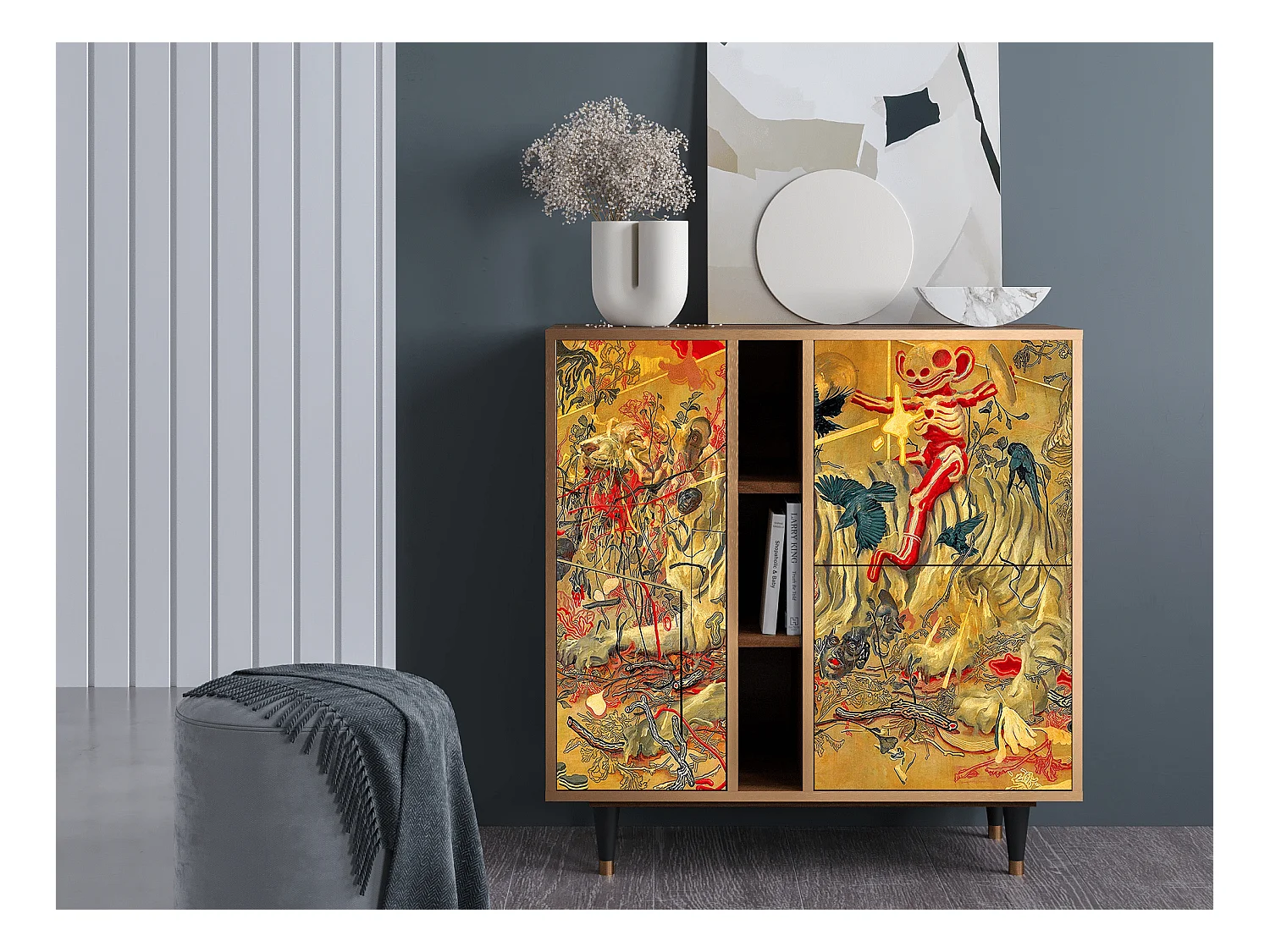 Credenza - 94х96х41 cm - BS5 - Blood by James Jean, Noce