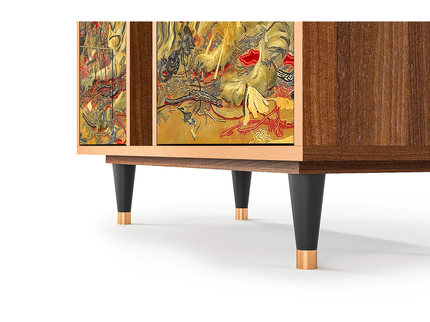 Sideboard - 94х96х41 cm - BS5 - Blood by James Jean, Walnuss
