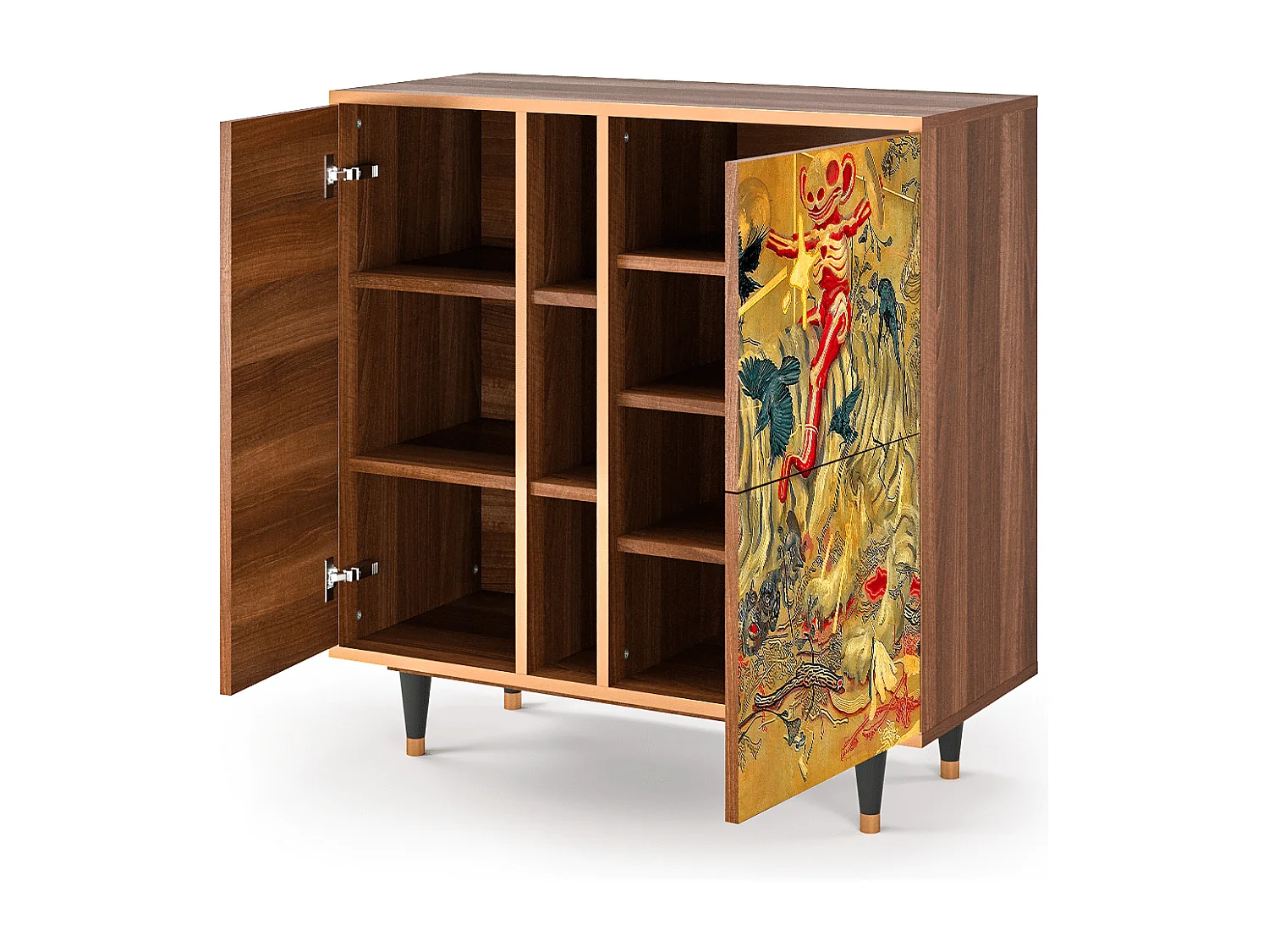 Dressoir - 94х96х41 cm - BS5 - Blood by James Jean, Walnoot