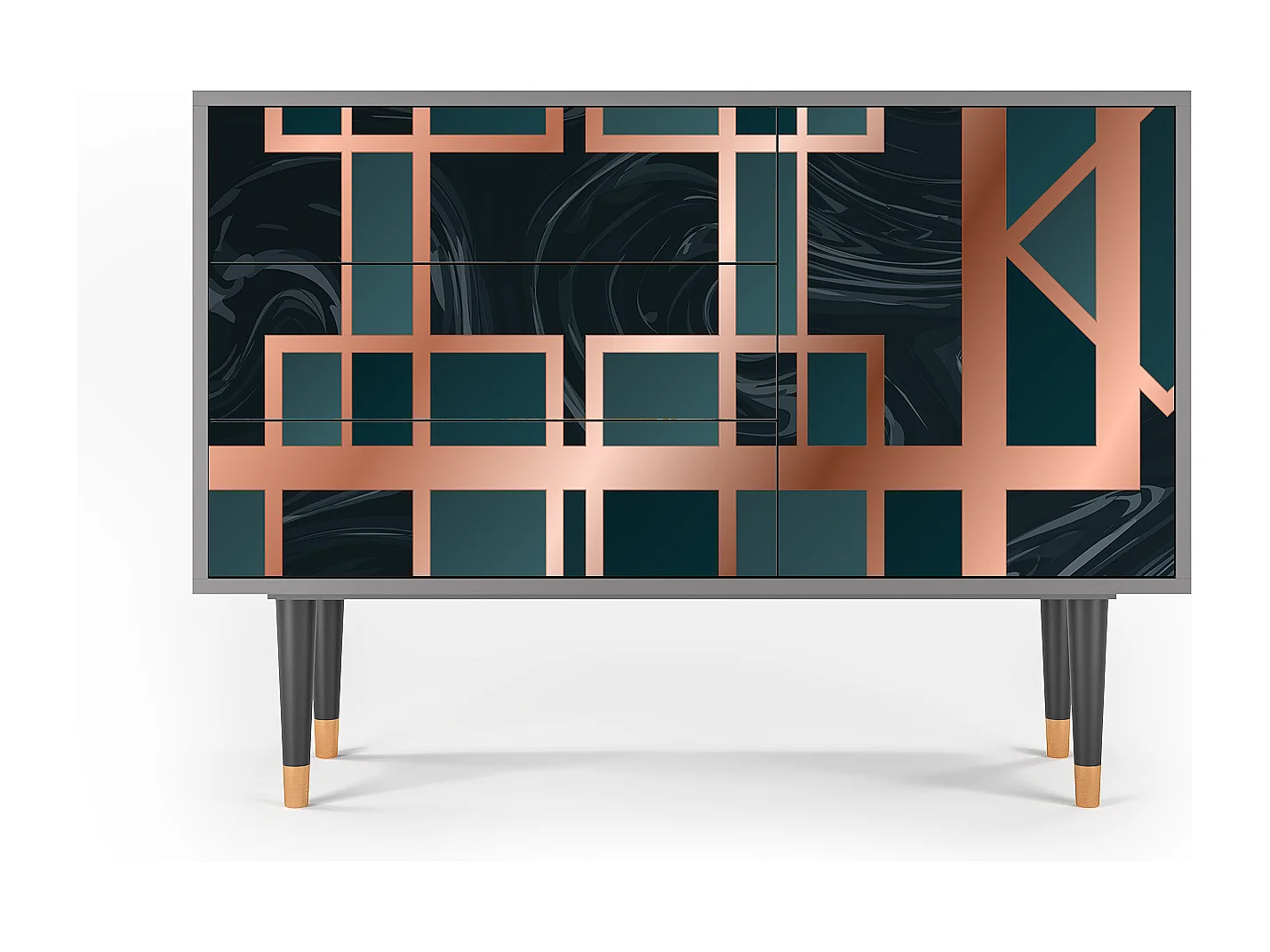 Buffet - 115х84х41 cm - S3 - Emerald Metro, Gris