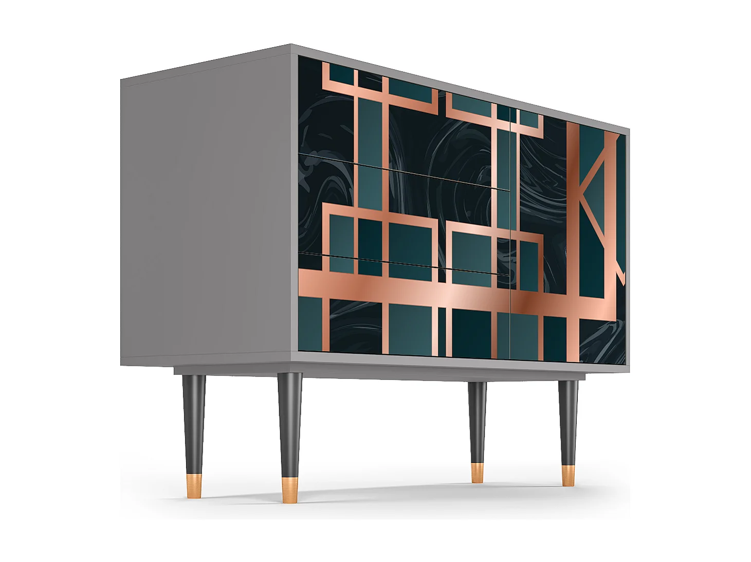 Dressoir - 115х84х41 cm - S3 - Emerald Metro, Grijs