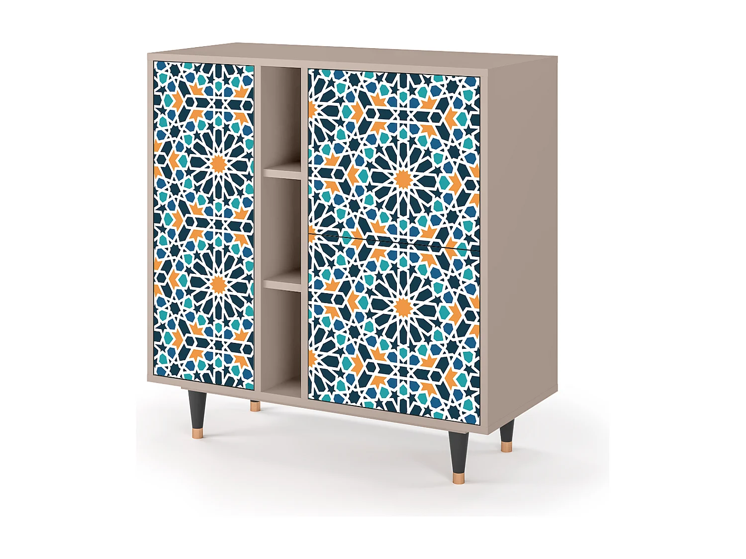 Buffet - 94х96х41 cm - BS5 - Kaleidoscope, Latte