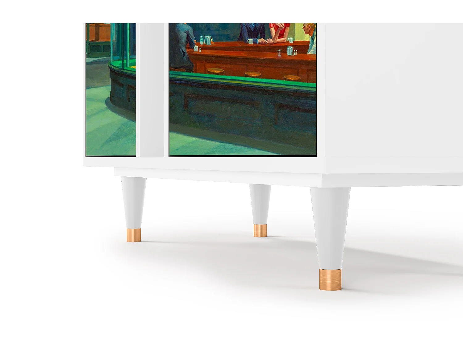 Aparador - 94х96х41 cm - BS5 - Nighthawks by Hopper, Branco