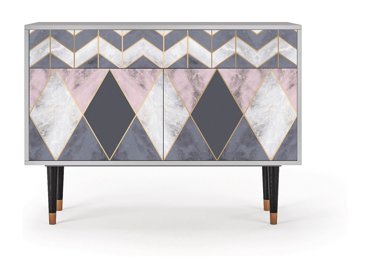 Kredens - 115x85x48 cm - BS4 - Ideal Harmony, Szary