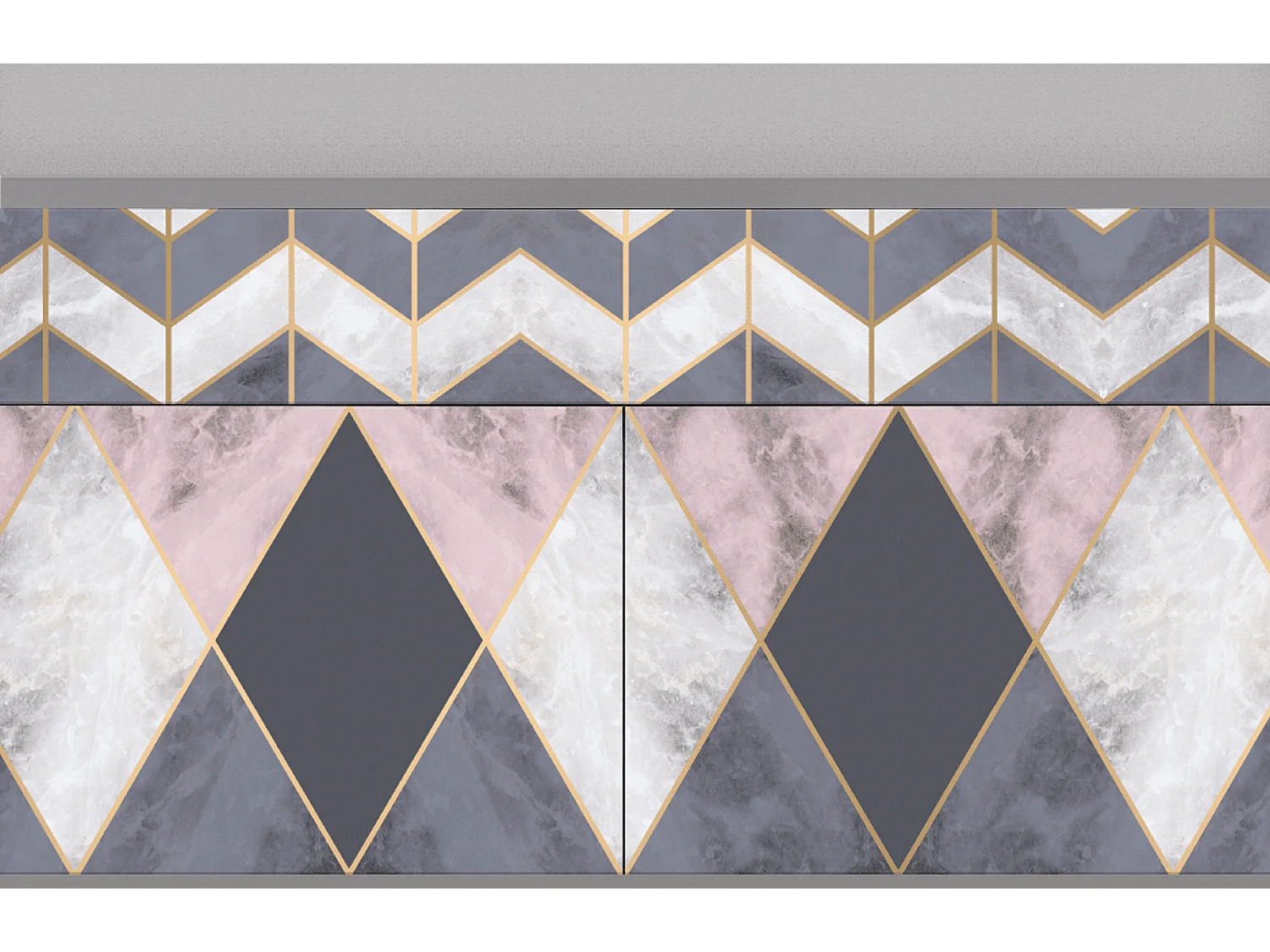 Buffet - 115x85x48 cm - BS4 - Ideal Harmony, Gris