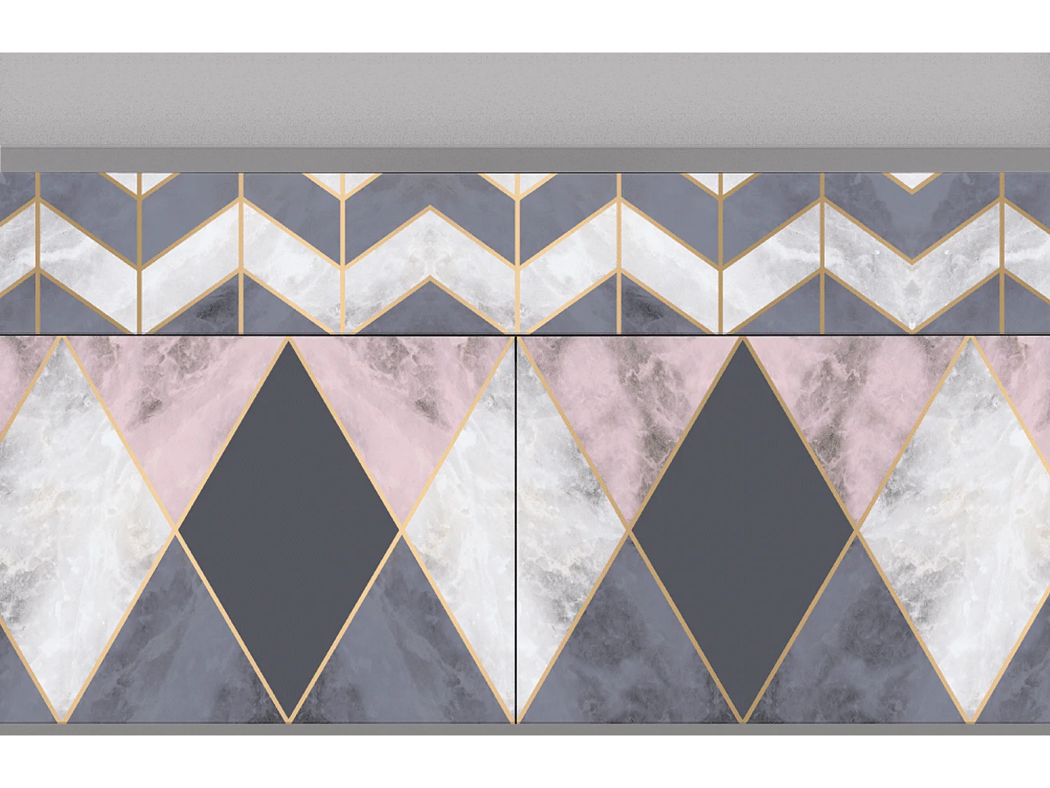 Credenza - 115x85x48 cm - BS4 - Ideal Harmony, Grigio