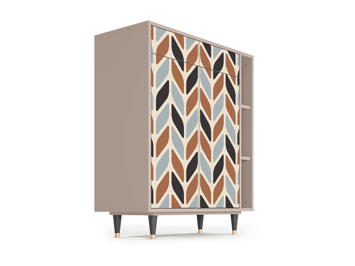 Aparador - 96х110х41 cm - BS6 - Beige Laure, Latte