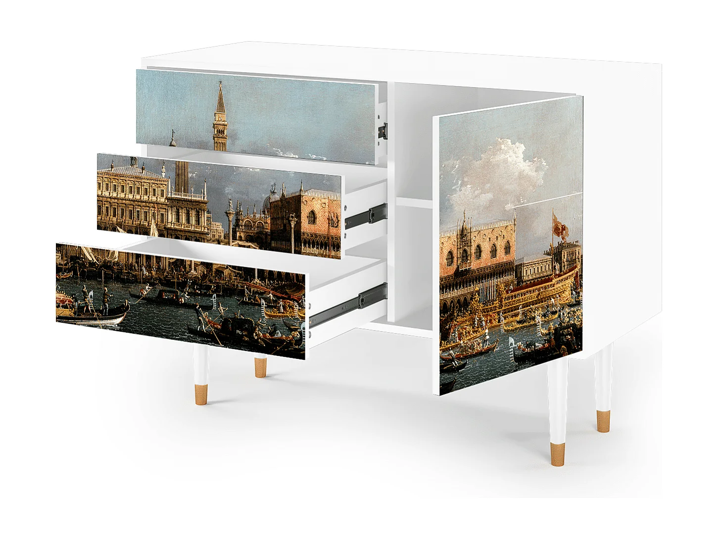 Dressoir - 115х84х41 cm - S3 - The Bucintoro, Wit