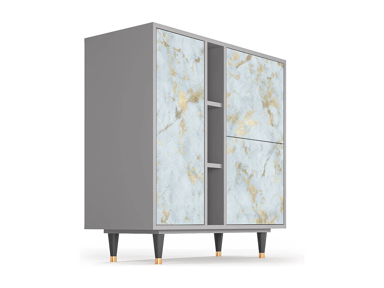 Dressoir - 94х96х41 cm - BS5 - Golden Waves, Grijs