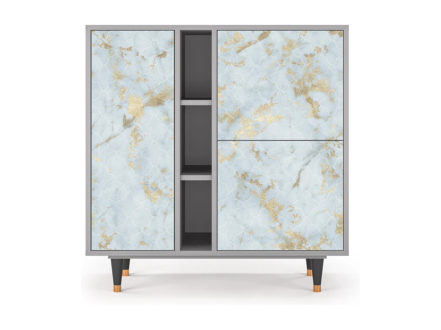 Buffet - 94х96х41 cm - BS5 - Golden Waves, Gris