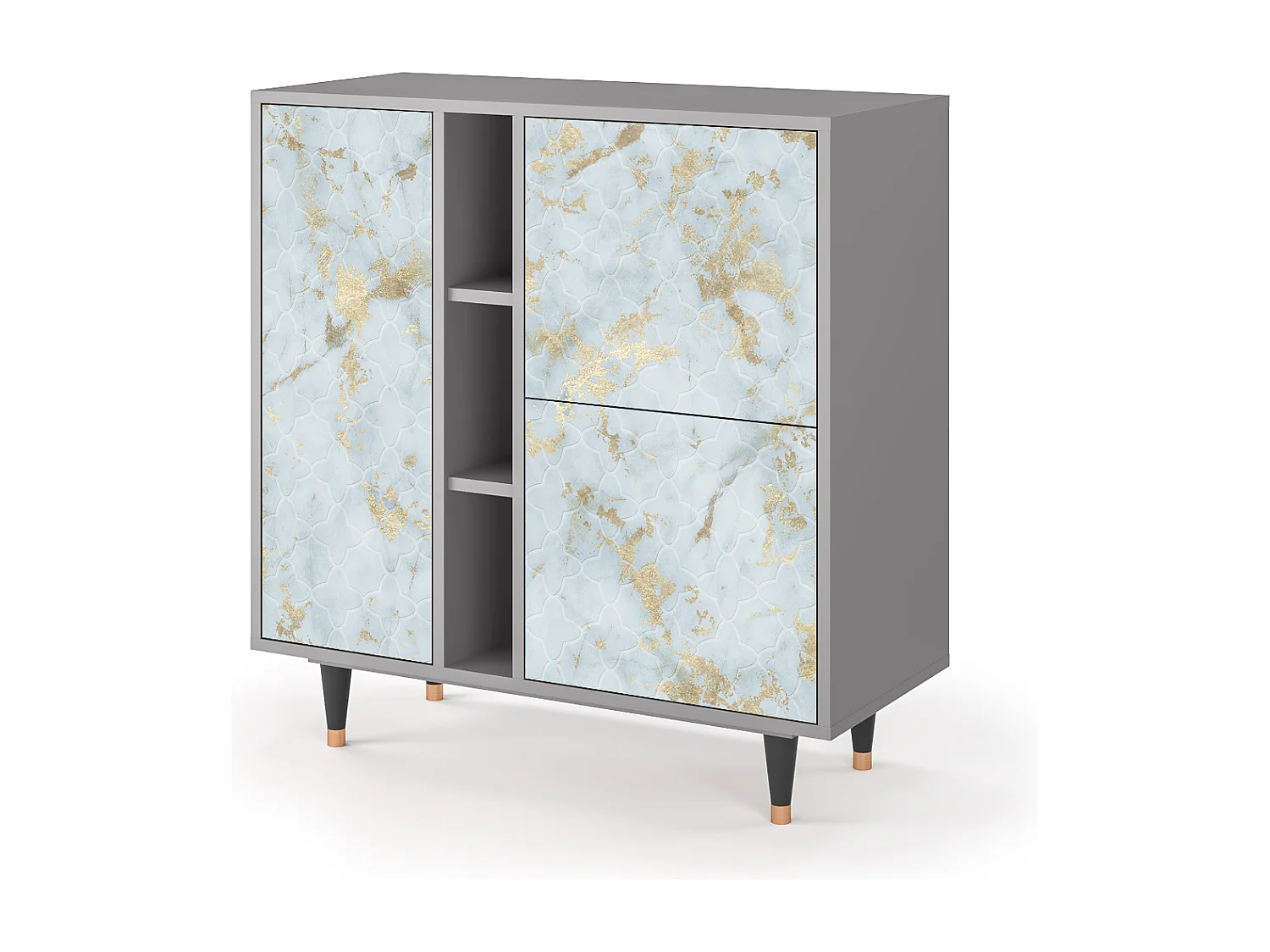 Buffet - 94х96х41 cm - BS5 - Golden Waves, Gris