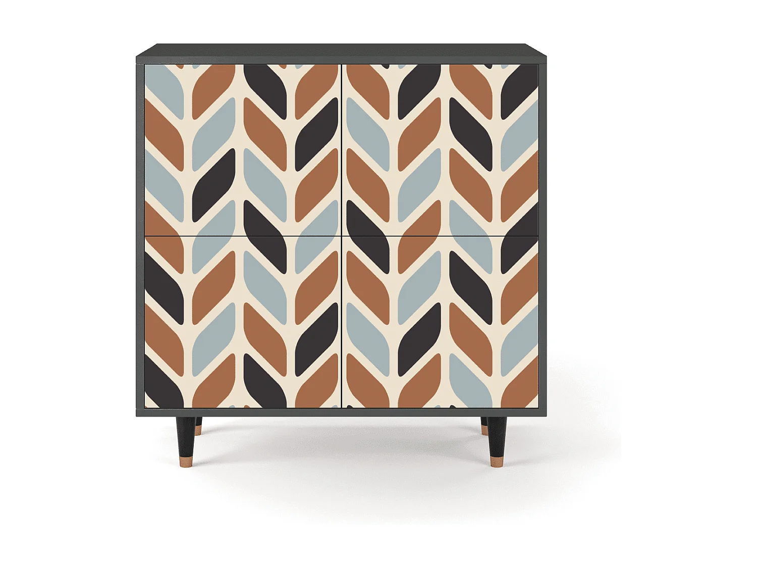 Buffet - 94x96x48 cm - BS3 - Beige Laure, Anthracite