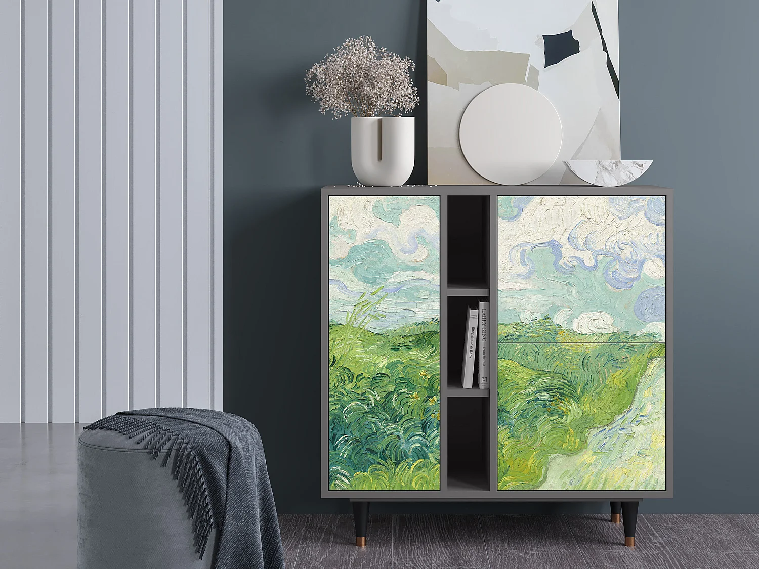 Buffet - 94х96х41 cm - BS5 - Green Wheat Fields, Gris