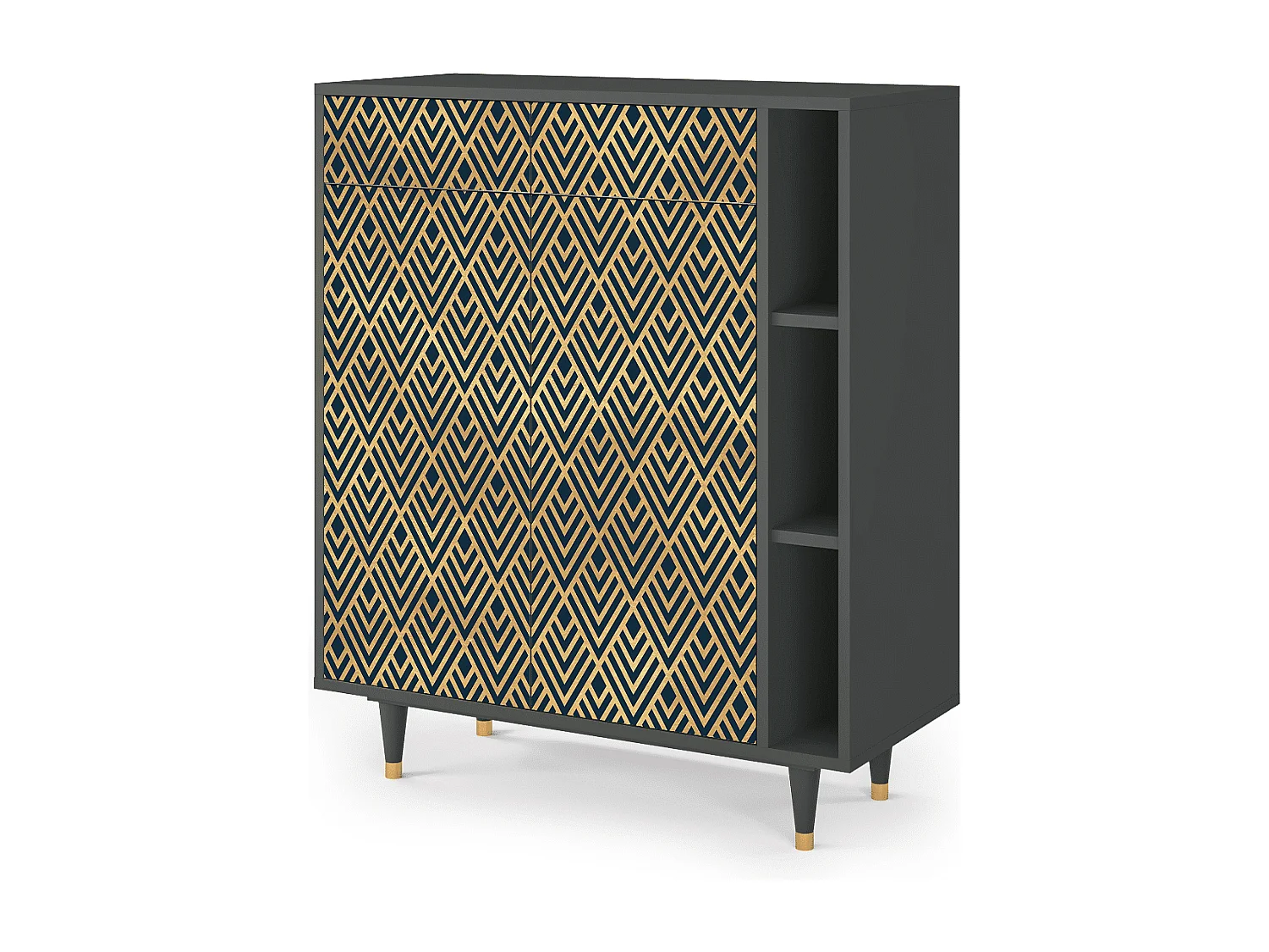 Credenza - 96х110х41 cm - BS6 - Egypt Triangles, Antracite