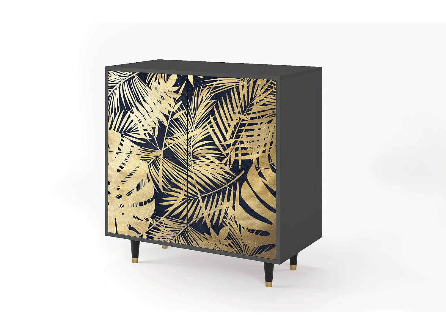 Dressoir - 94x96x48 cm - BS3 - Jungle Vibes, Antraciet