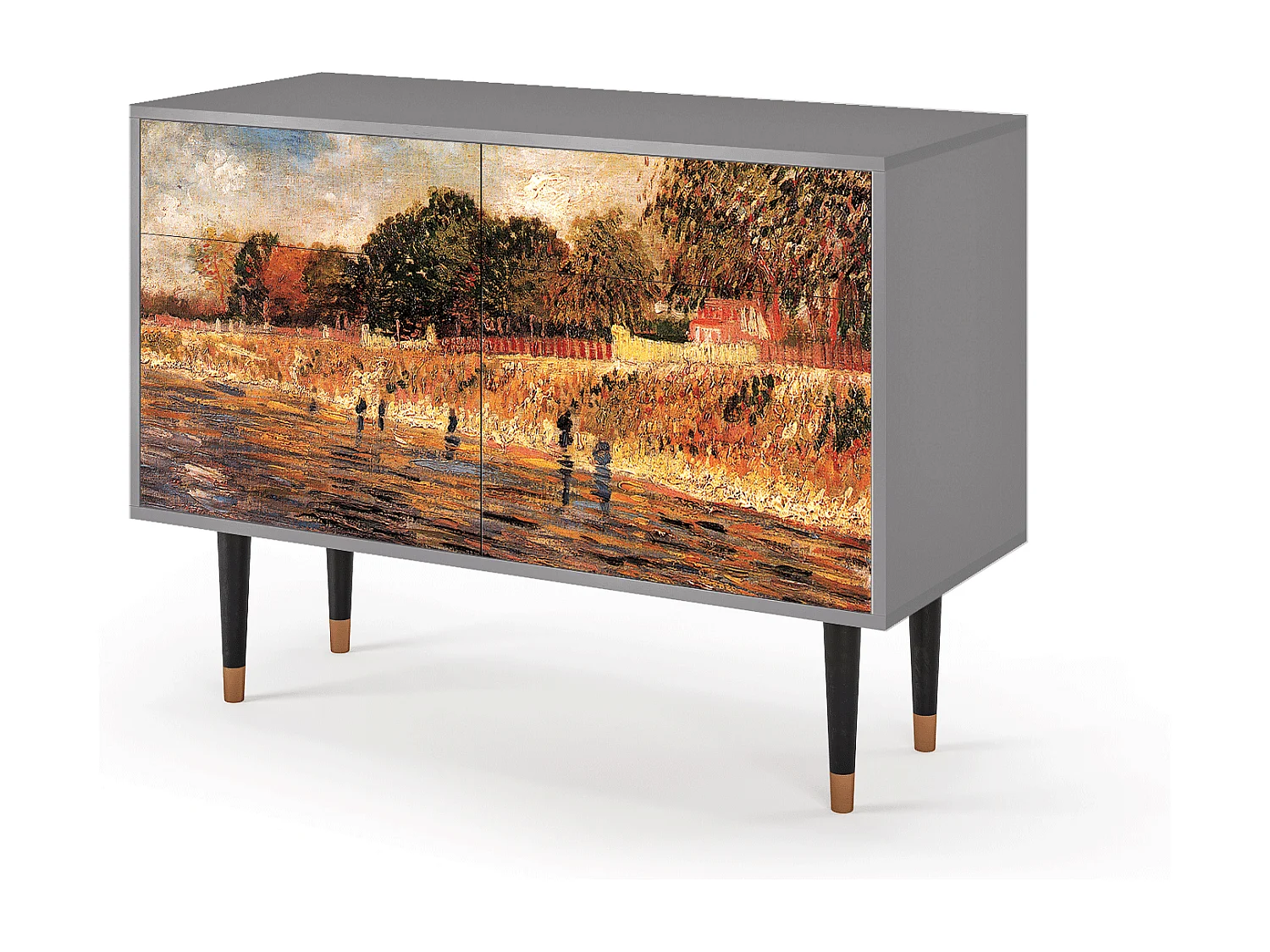 Buffet - 115x85x48 cm - BS4 - The Banks, Gris