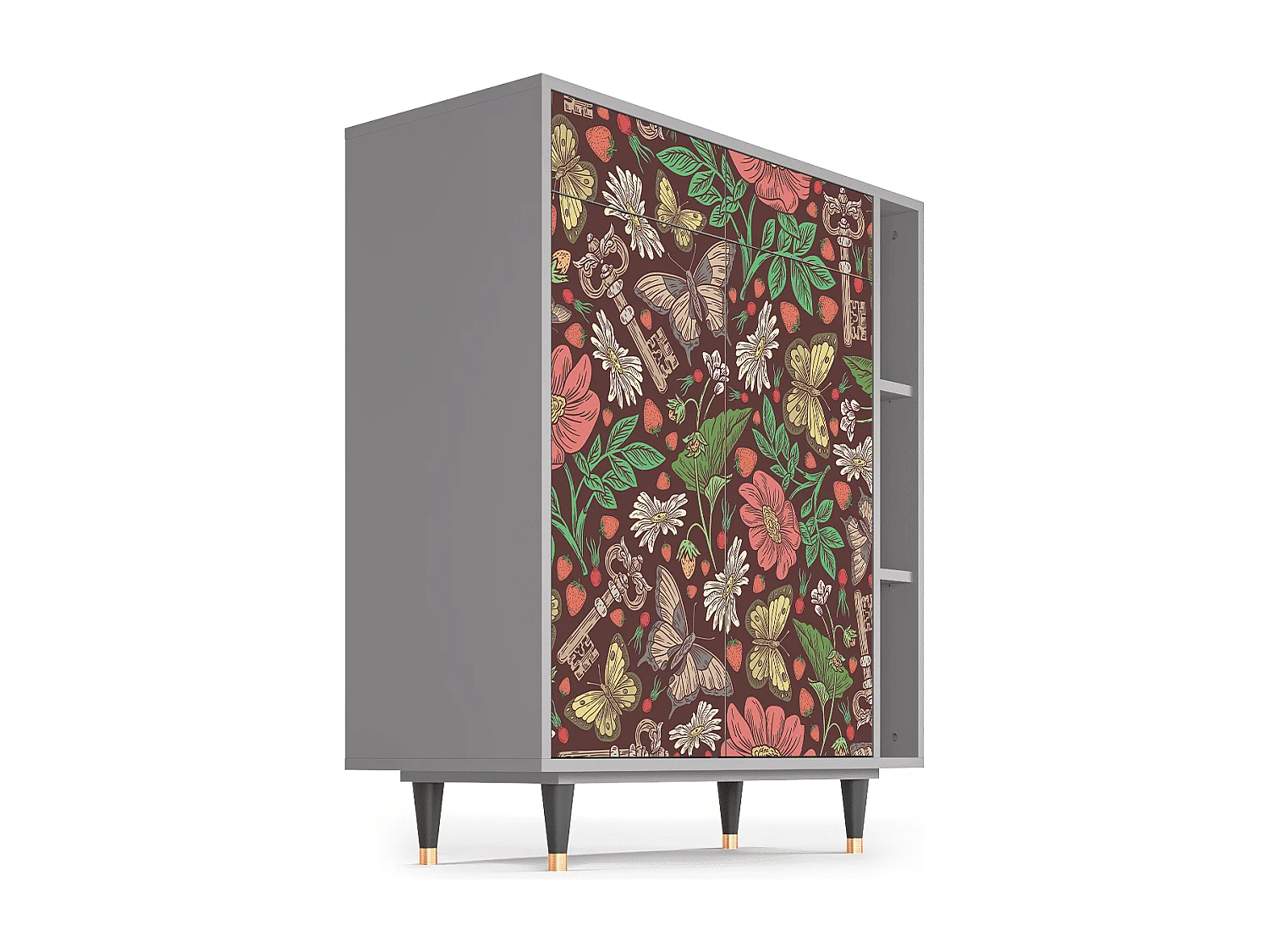 Buffet - 96х110х41 cm - BS6 - Alice in Wonderland, Gris