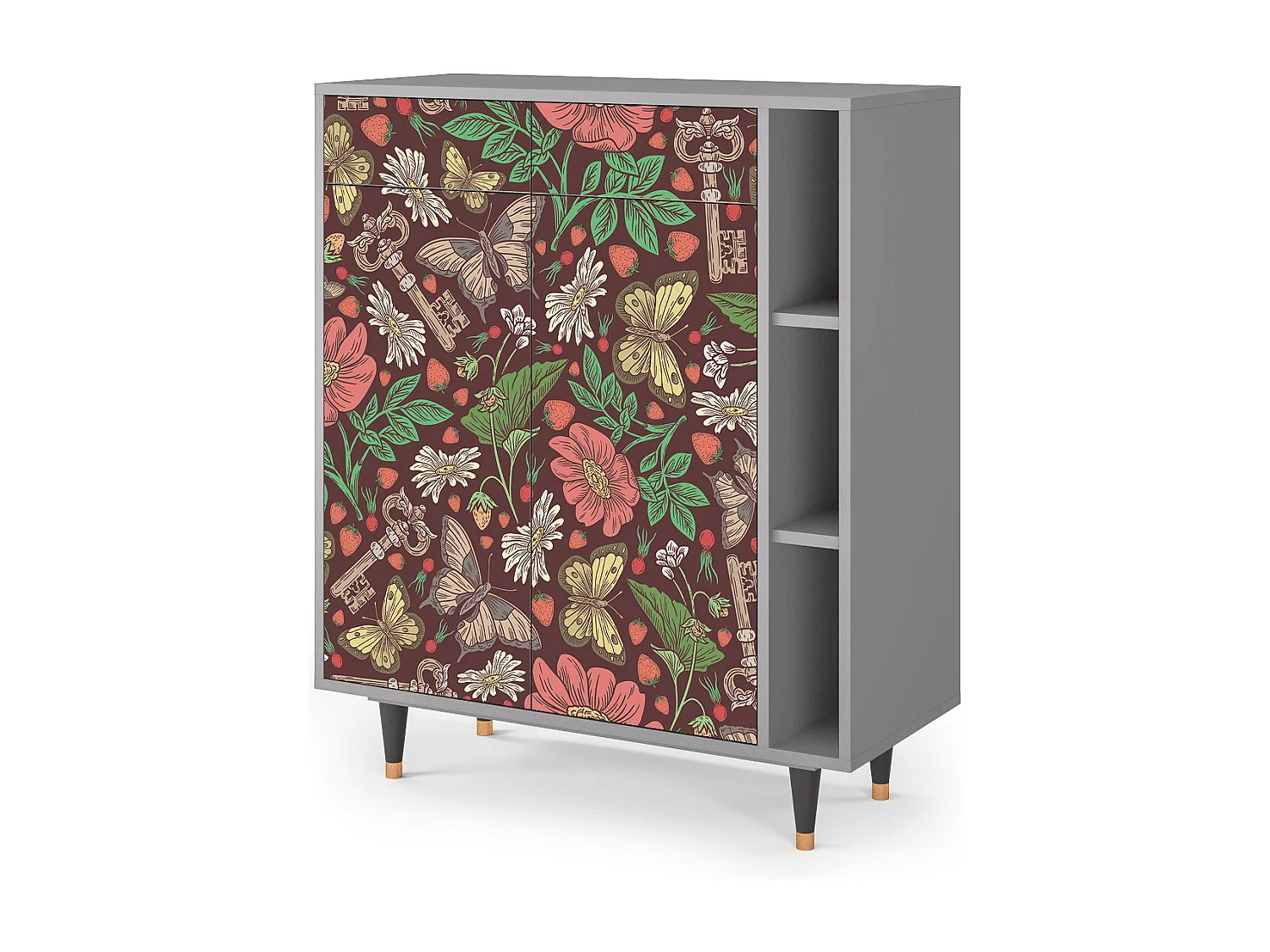 Buffet - 96х110х41 cm - BS6 - Alice in Wonderland, Gris