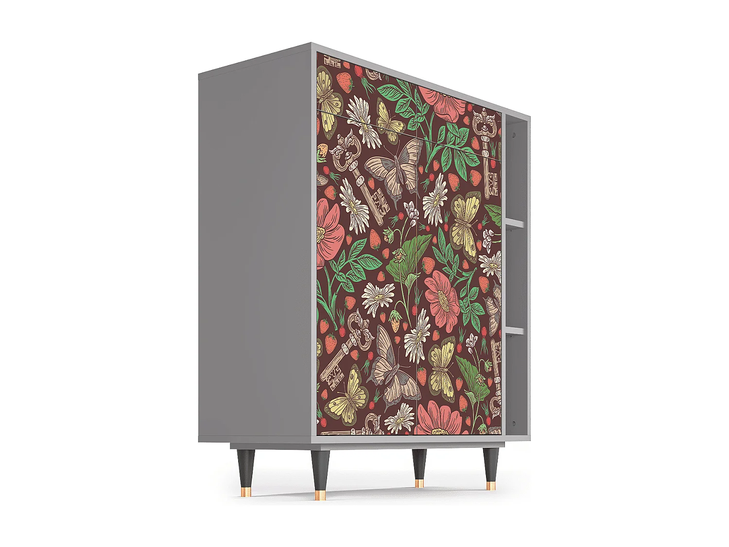 Buffet - 96х110х41 cm - BS6 - Alice in Wonderland, Gris