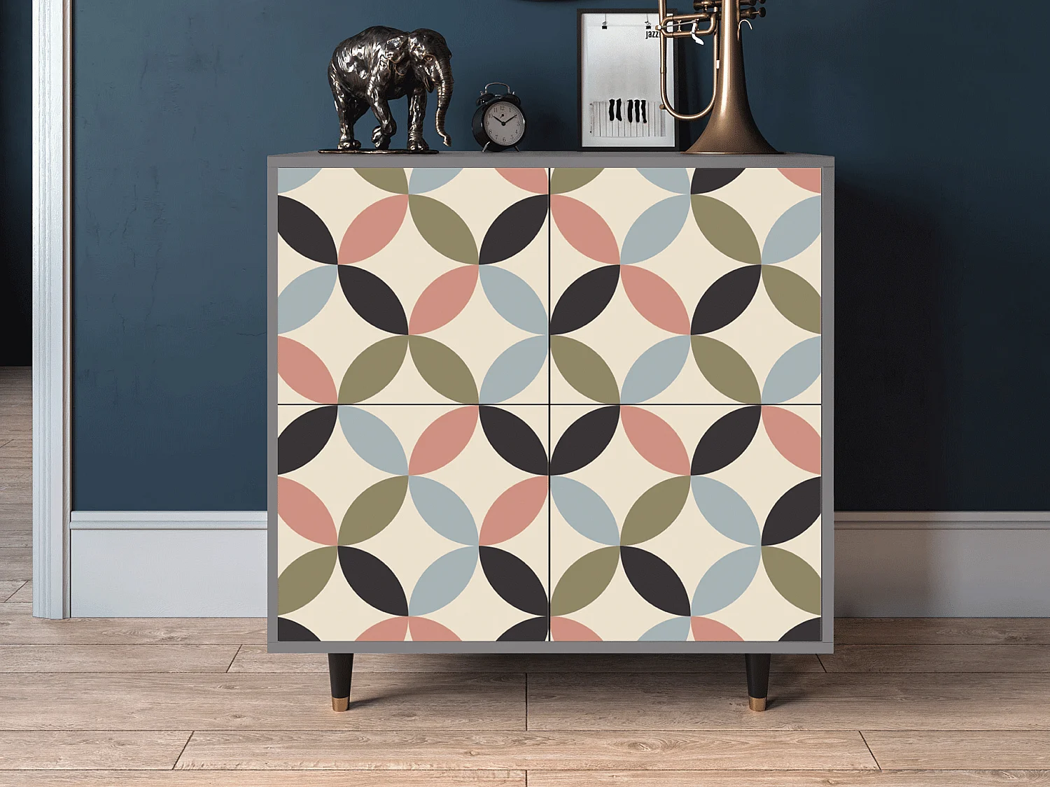 Buffet - 94x96x48 cm - BS3 - Butterfly Effect, Gris